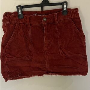 NOBO High Rise Rust Corduroy Skirt